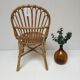 Chaise vintage rotin