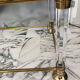 Vintage brass & lucite coffee table — Maison Romeo - Hollywood R