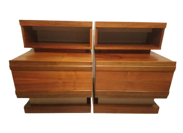 Paire de chevets scandinave teck année 70 simat doubinski