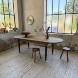 Oval farmhouse table 250cm pine