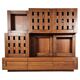 Buffet Plato en bois de noyer massif par Ferdinando Meccani, 1969