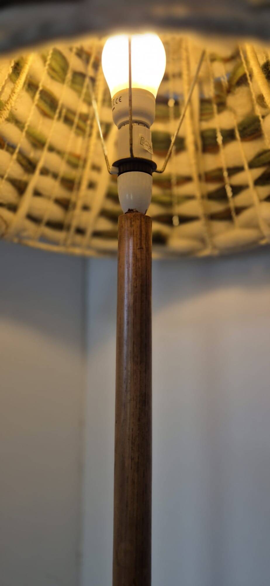 Lampadaire bois 1960