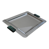 Large Jean Couzon stainless steel serving tray