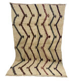Handmade Moroccan Berber carpet 244 x 153 CM