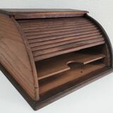 Solid wood writing with vintage curtain