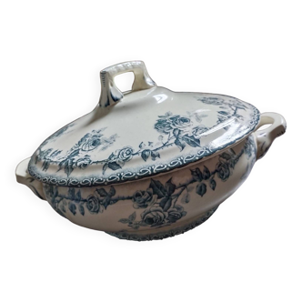 Small tureen Terre de Fer, Boulenger, Choisy le Roi