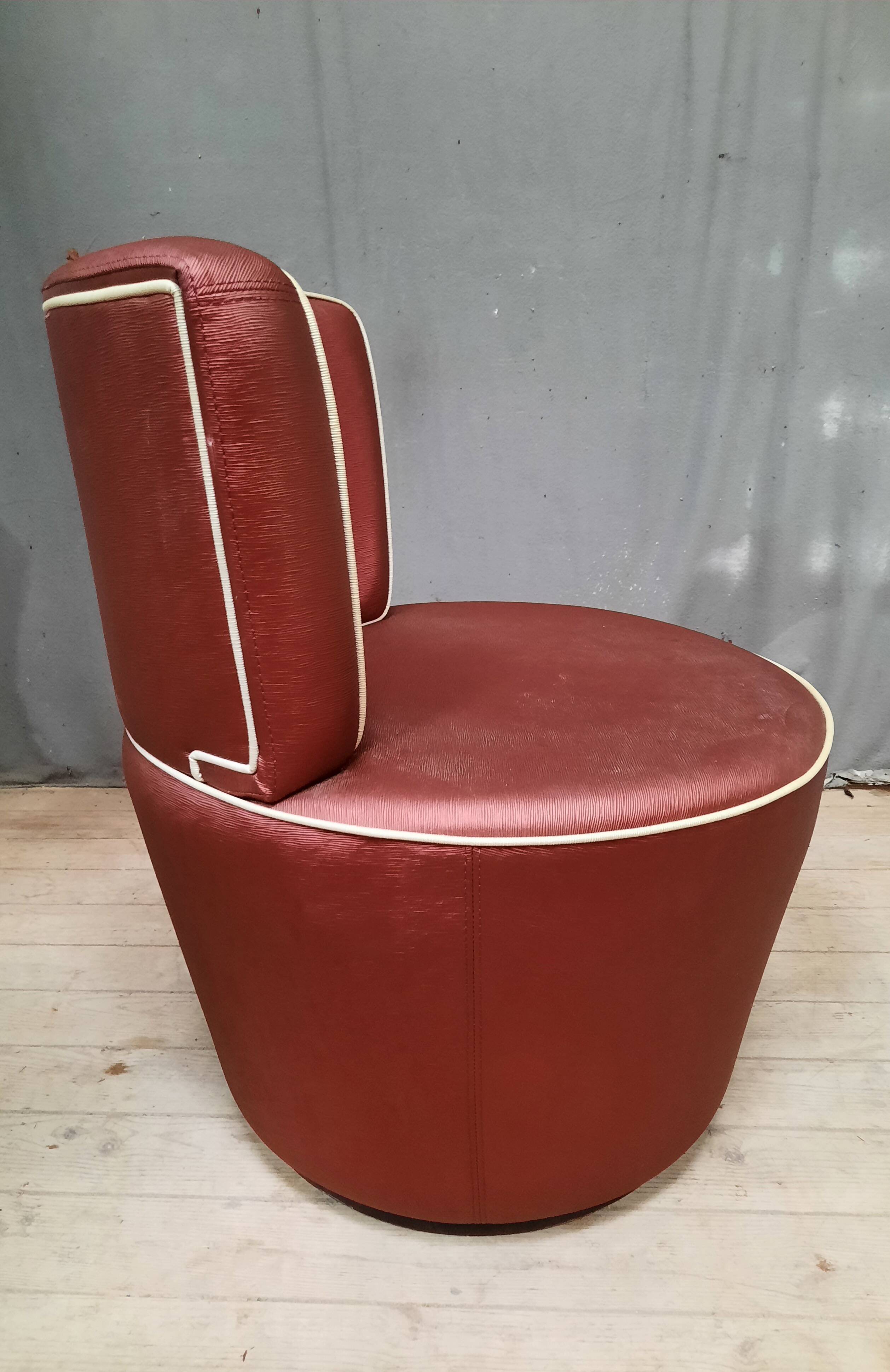 Vintage red armchair