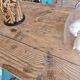 Large antique farmhouse table with a drawer