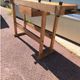 Small vintage carpenter's workbench in solid wood – Charming console