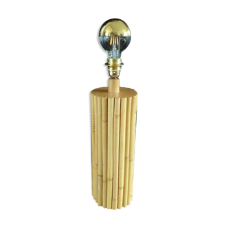 Foot of trunk lamp - vintage 1970 bamboo