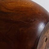Monoxyle lamp base in elm burl, Anonymous craftsmanship, 1960s