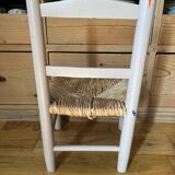 Straw-seated children's chair