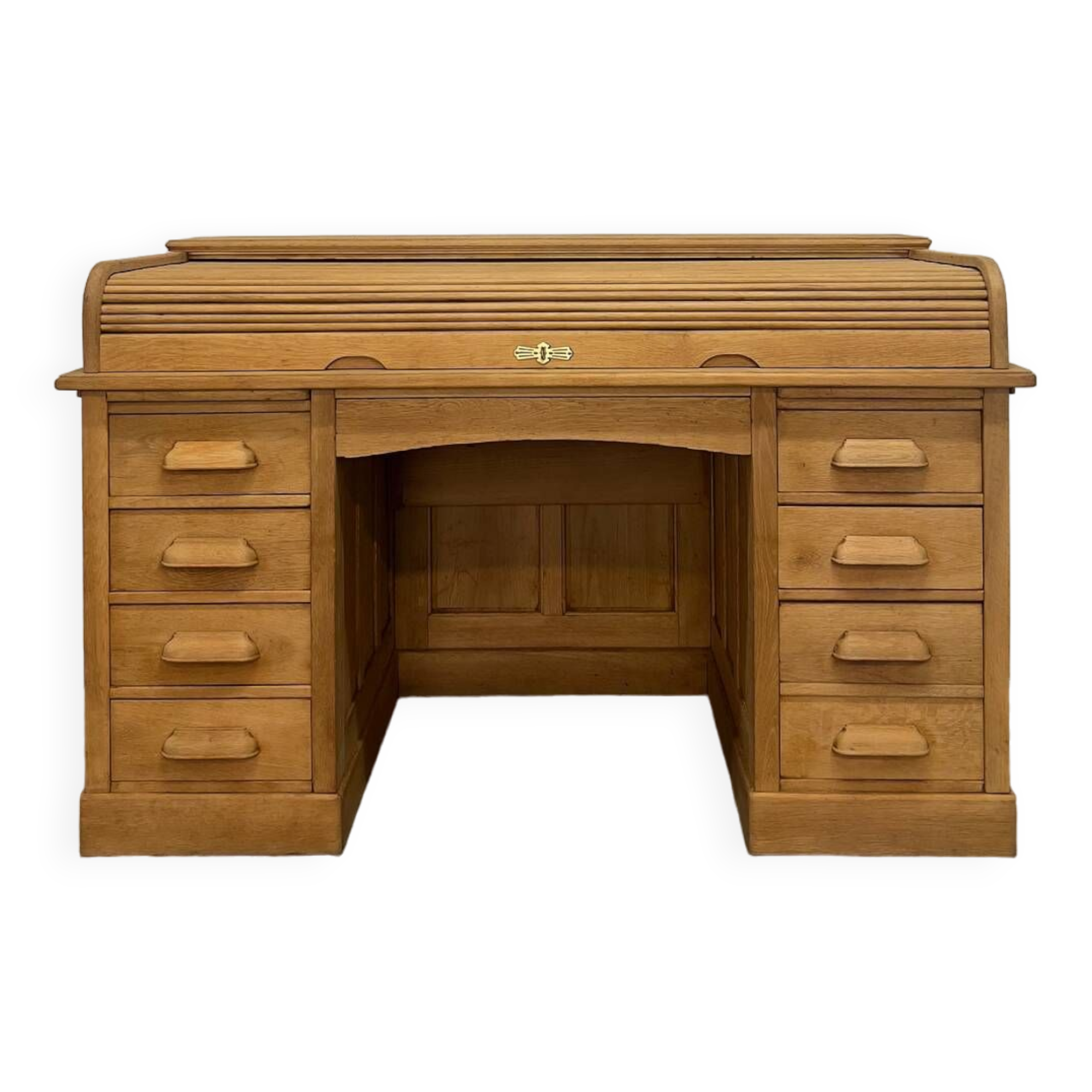 1920s American oak curtain desk