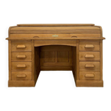 1920s American oak curtain desk