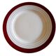 Flat plates opaque porcelain Digoin Sarreguemines model Pasteur