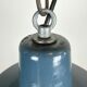 Small Industrial Blue Enamel Pendant Lamp, 1960s