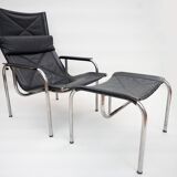 He1106 Lounge Chair with Ottoman by Hans Eichenberger for Strässle, 1970s