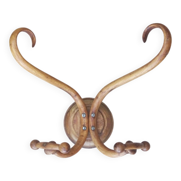 Coat and hat rack THONET with two esses