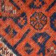 Ancient Persian Shiraz handmade carpet 87cm x 114cm 1900s, 1C810
