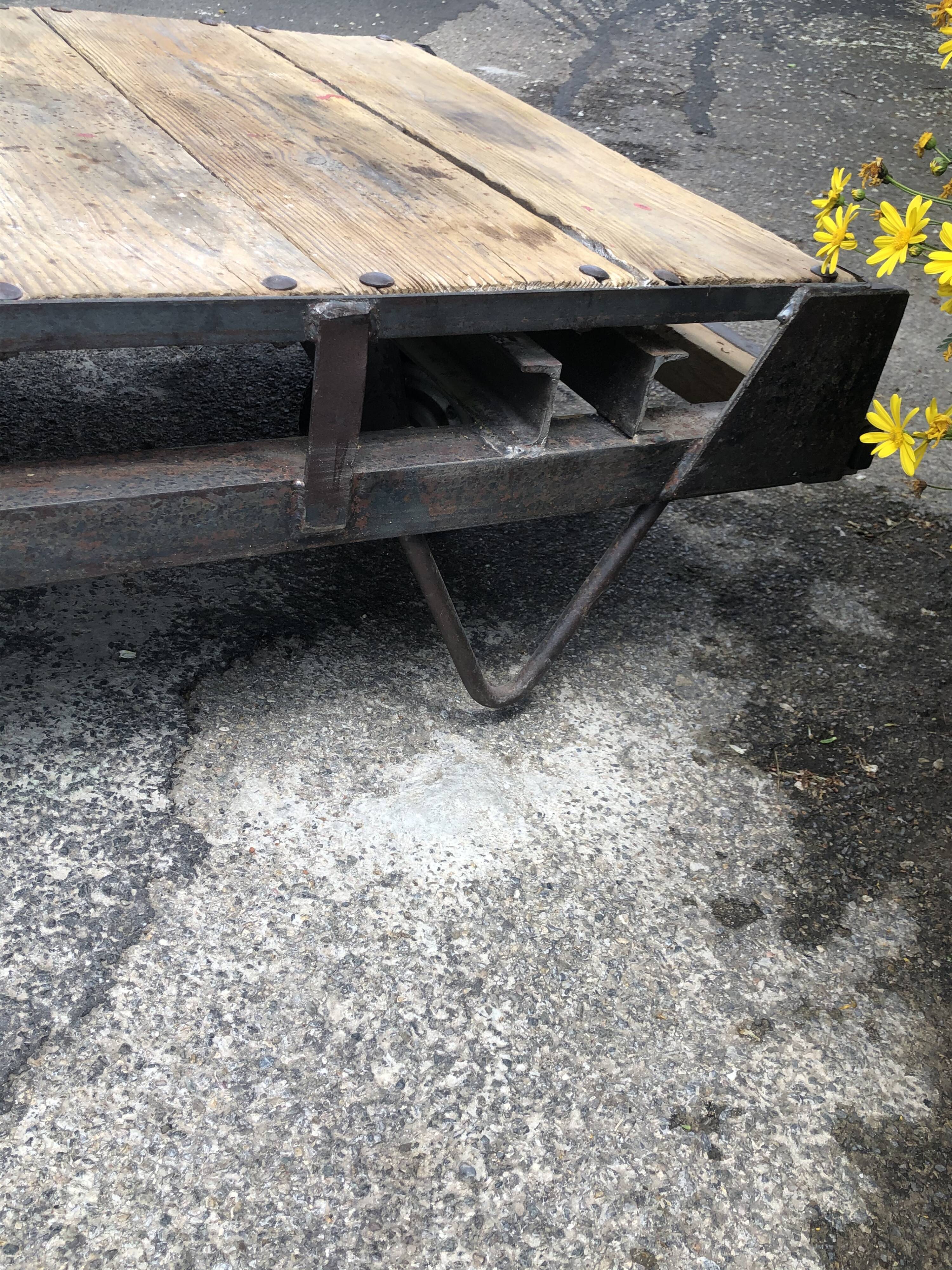 Industrial coffee table