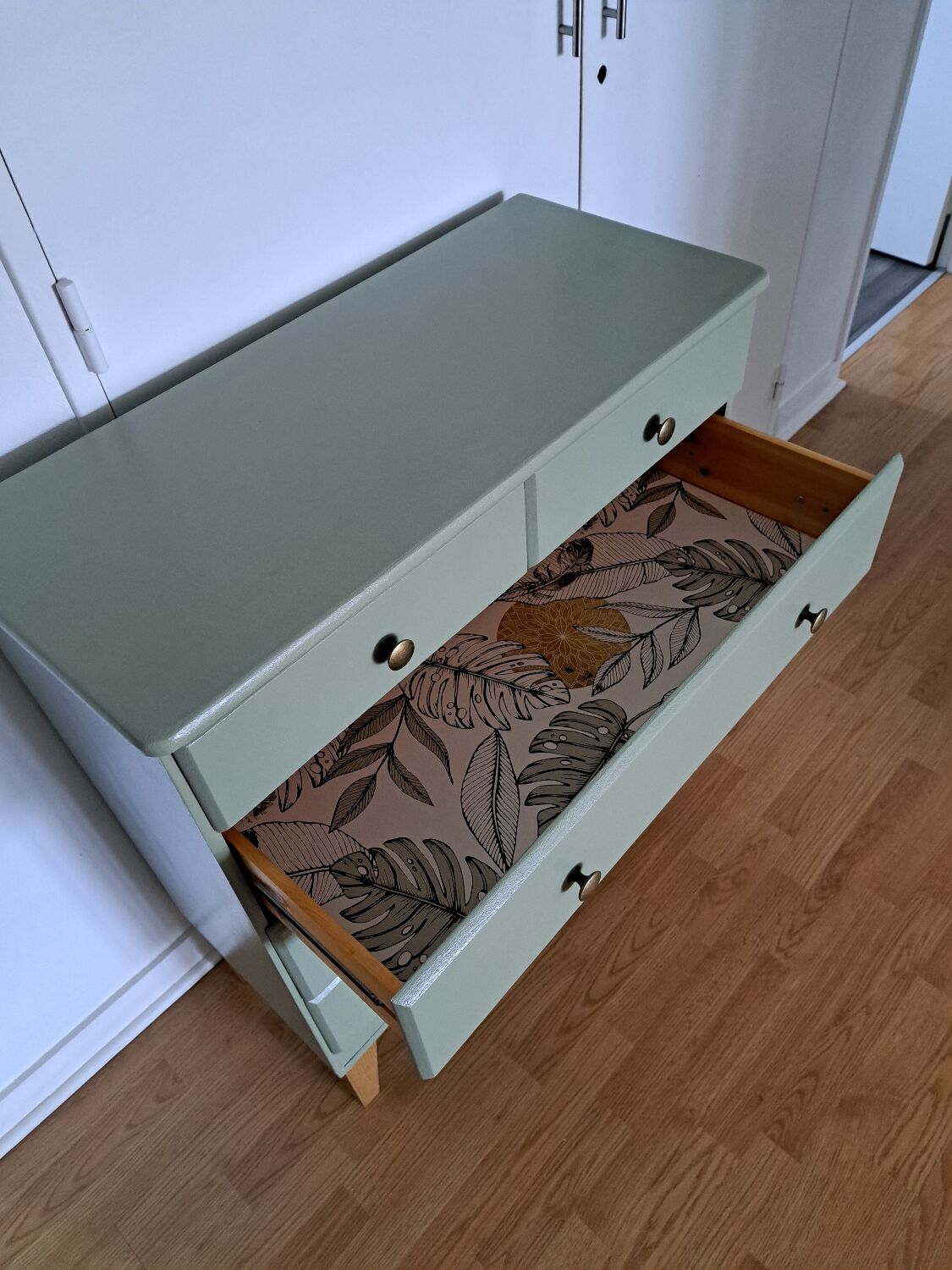 Rød Sødgren chest of drawers forest green