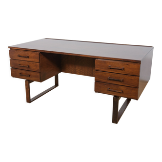 Mid-Century Rosewood Freestanding Desk by Torben Valeur & Henning Jensen for Dyrlund, 1960s