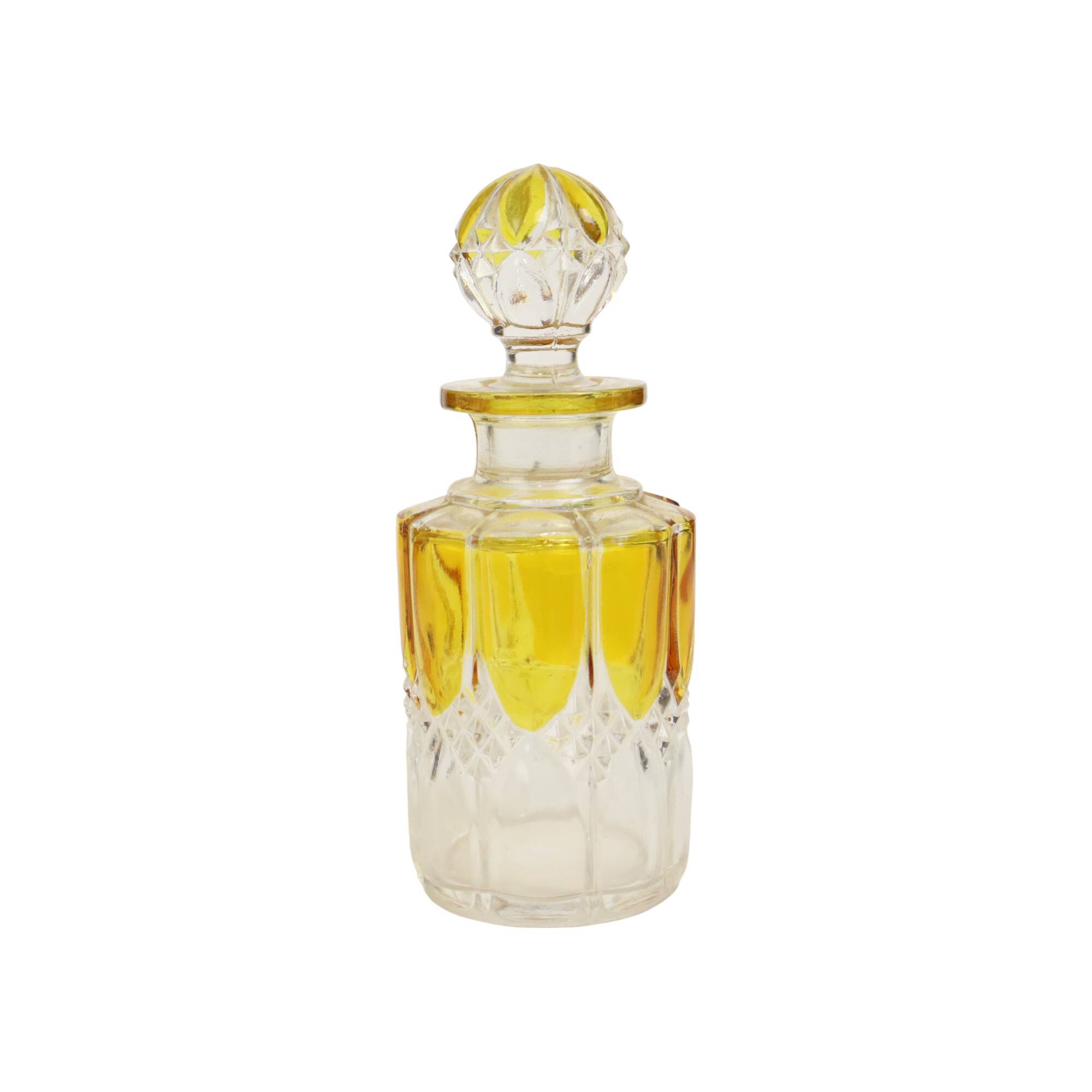 Art Deco Toilet Set Val Saint Lambert Crystal Perfume Bottle Dressing Table