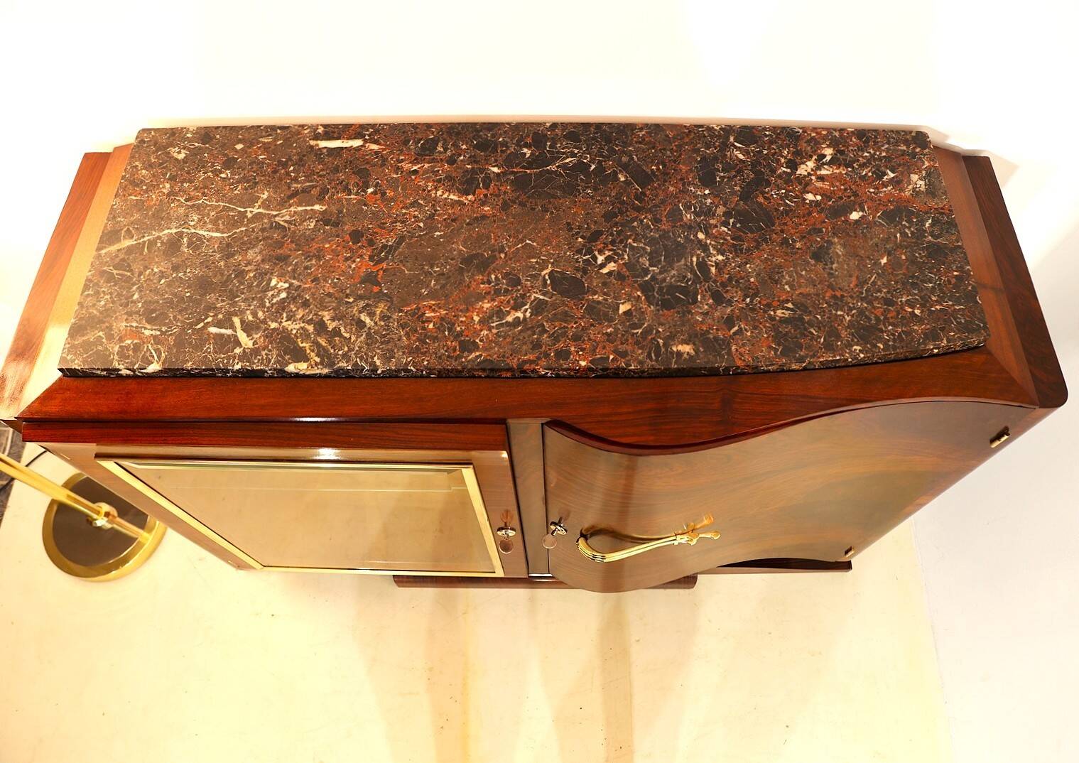 Original Art Deco sideboard, bar, display cabinet, France.