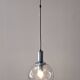 Glass ball pendant light by See Delmas, France circa 1970