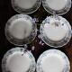 A set of 6 flat plates Terre de Fer Bleu Verdun HBC.