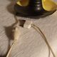 Small ceramic vintage candlestick lamp by Vallauris
