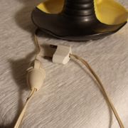 Petite lampe bougeoir vintage ceramique signée Vallauris