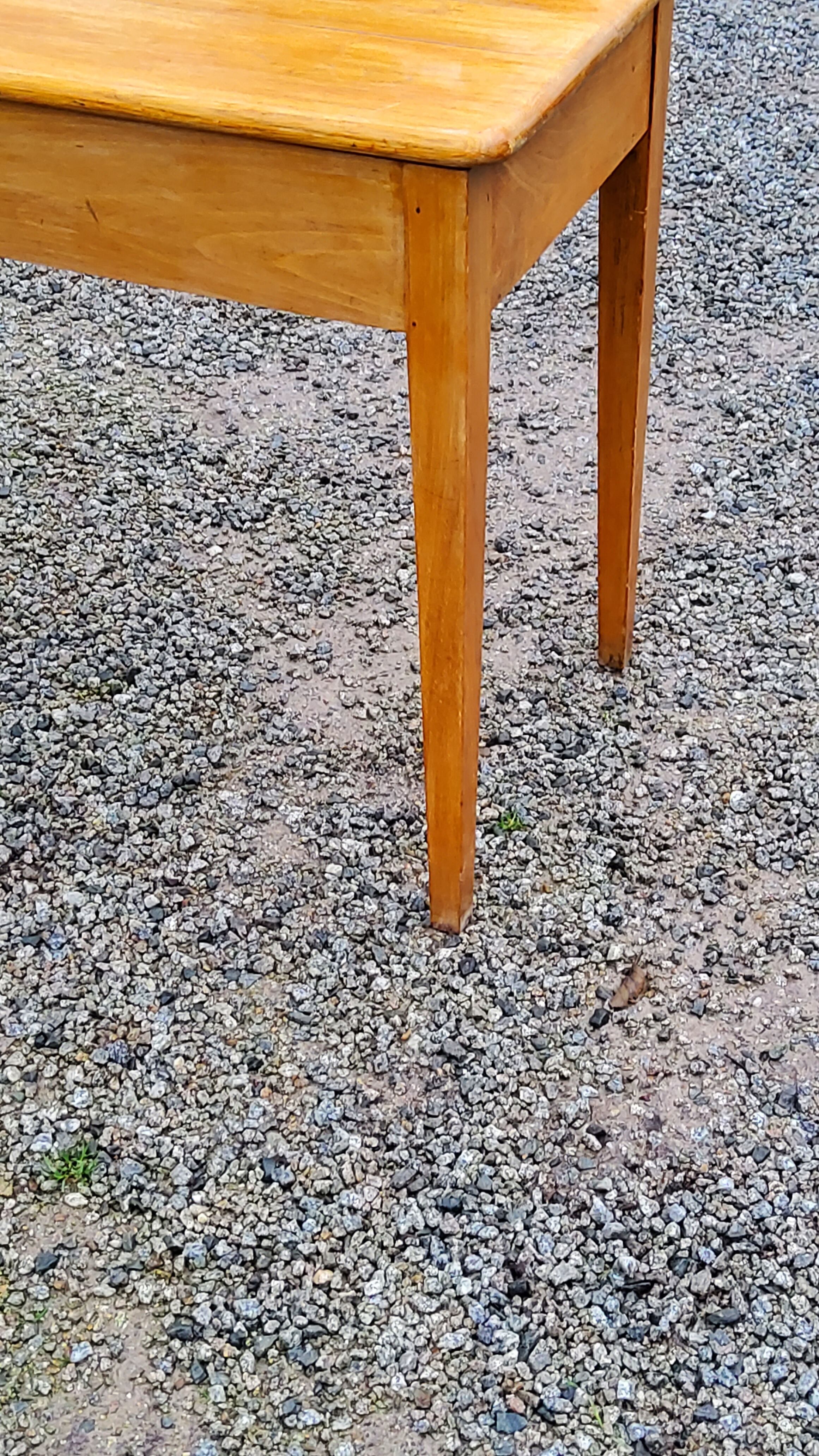 Writing table oak desk feet bobbins from the 50s