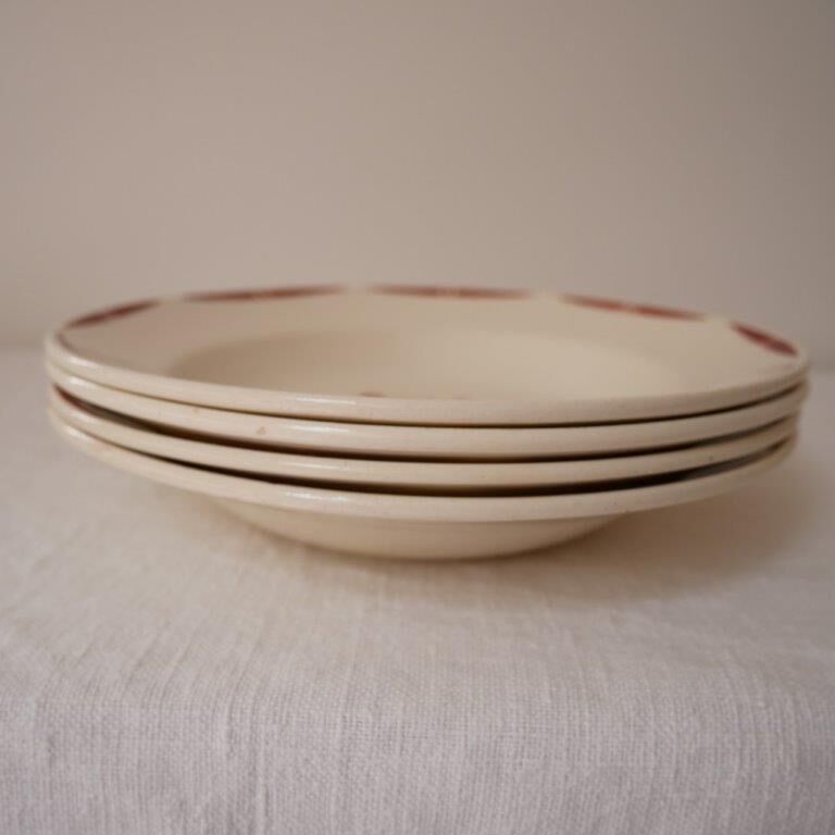 Set of 4 badonviller hollow plates