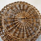 Openwork basket in willow rush