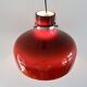 Vintage glass suspension in red-brown 1970s
