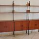 bibliothèque vintage scandinave teck