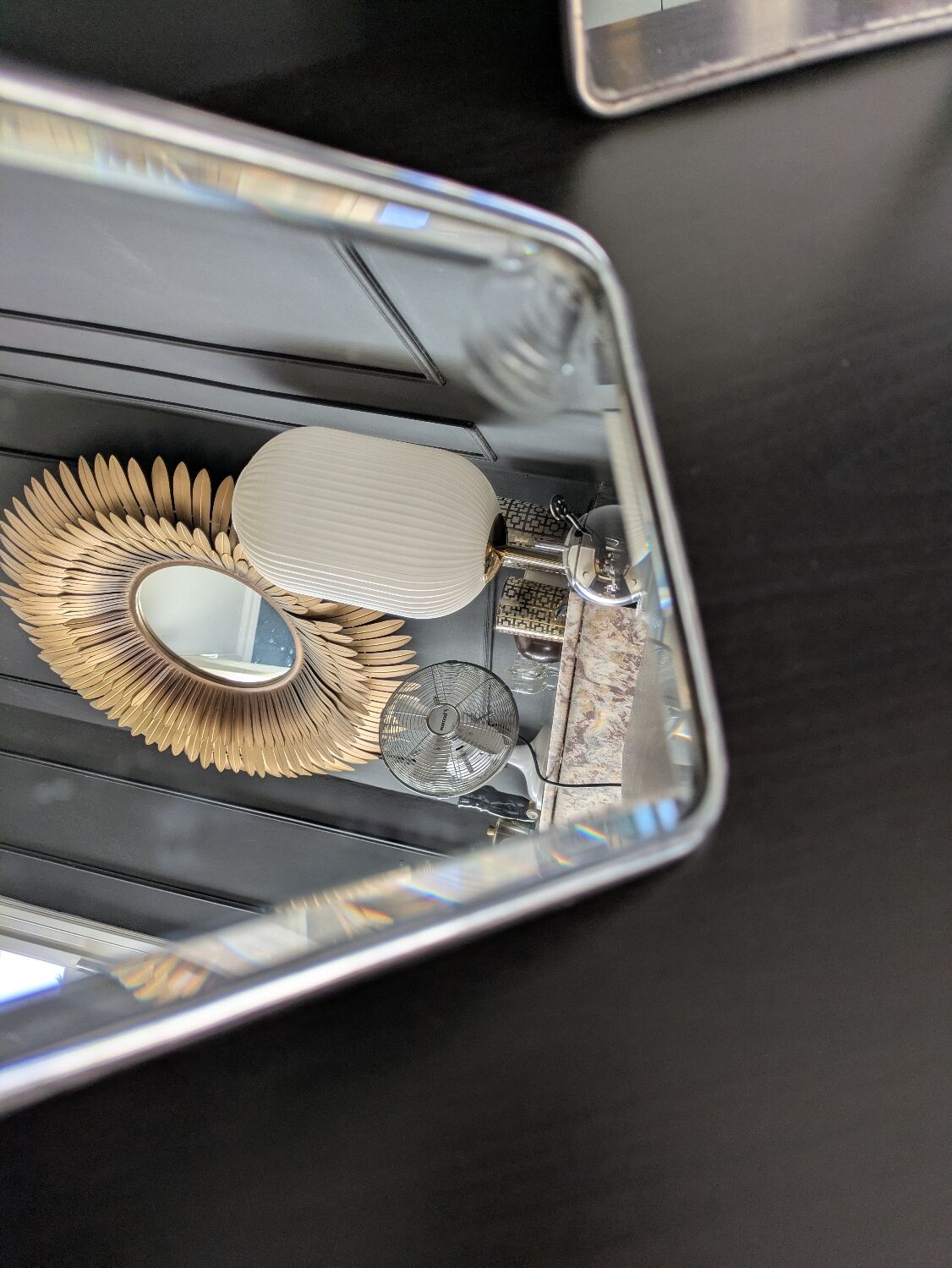 three barber mirrors