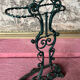Umbrella stand in enameled cast iron and vintage iron