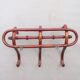 Curved wood wall coat rack bistro KOHN, around 1900, no Thonet