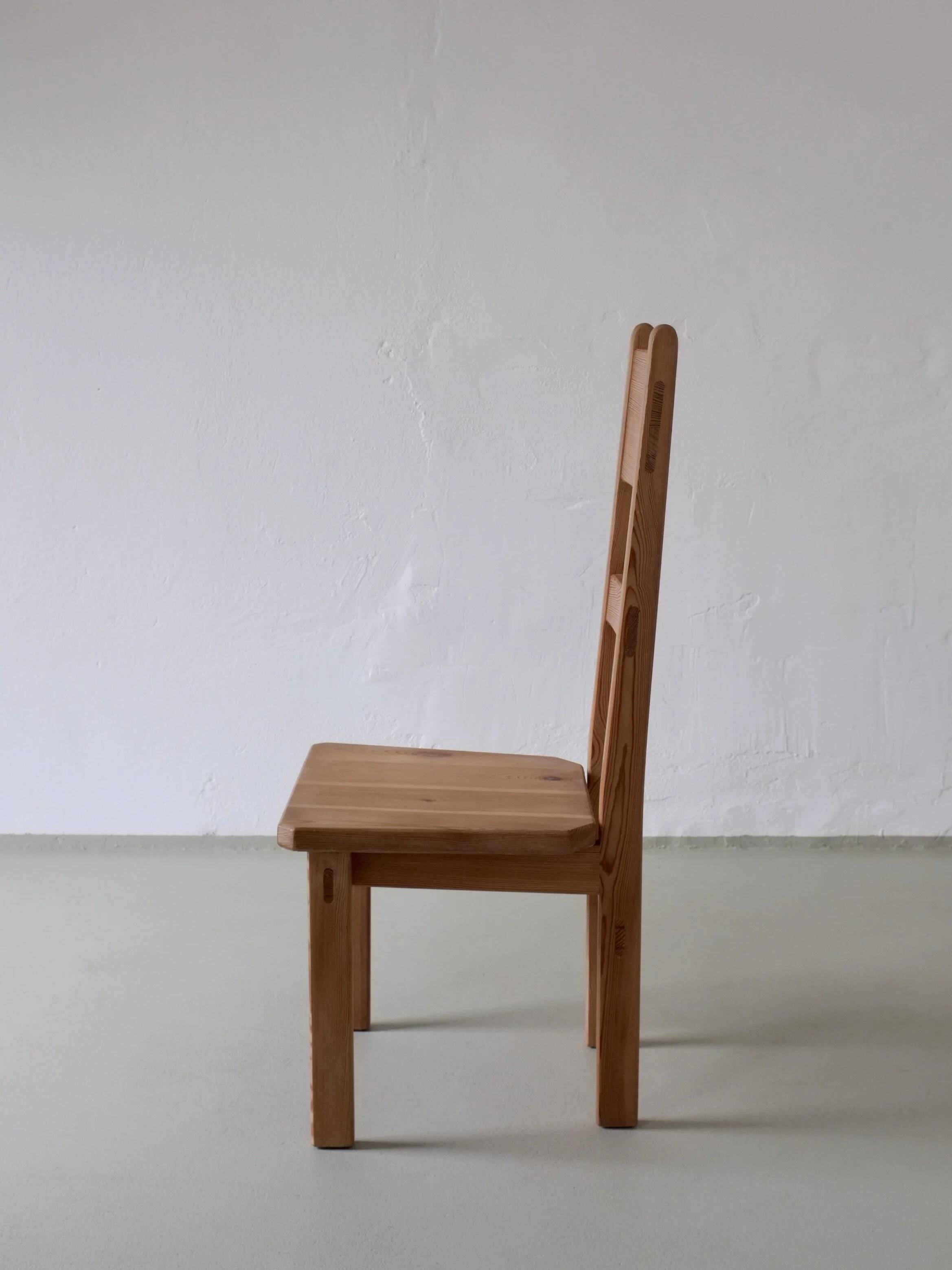 2 solid pine chairs | Roland Wilhelmsson for Karl Andersson & Söner | Sweden | 1960s