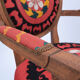 Bohemian chair, Suzani embroidery armchair with bergere style