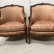 Paire de bergères de style Louis XV en bois narurel XX siècle