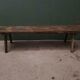Wooden bench with deep seat