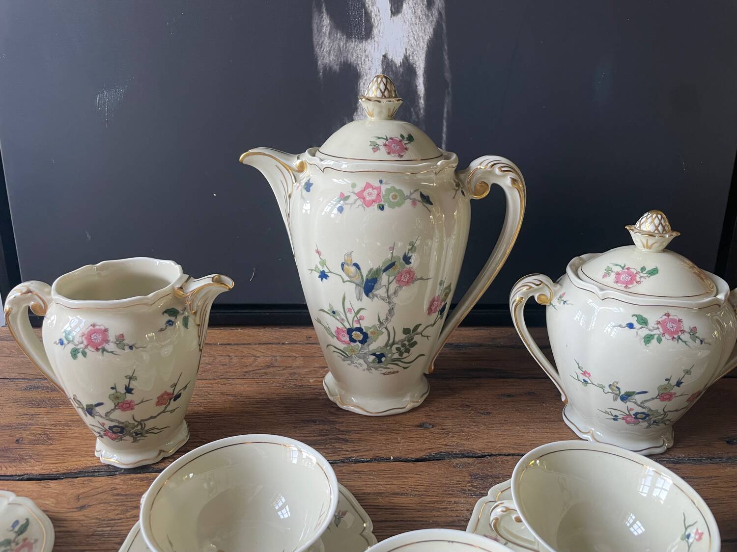 Fine Limoges porcelain coffee service