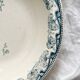 Round, hollow ironstone dish "Milan" Creil and Montereau