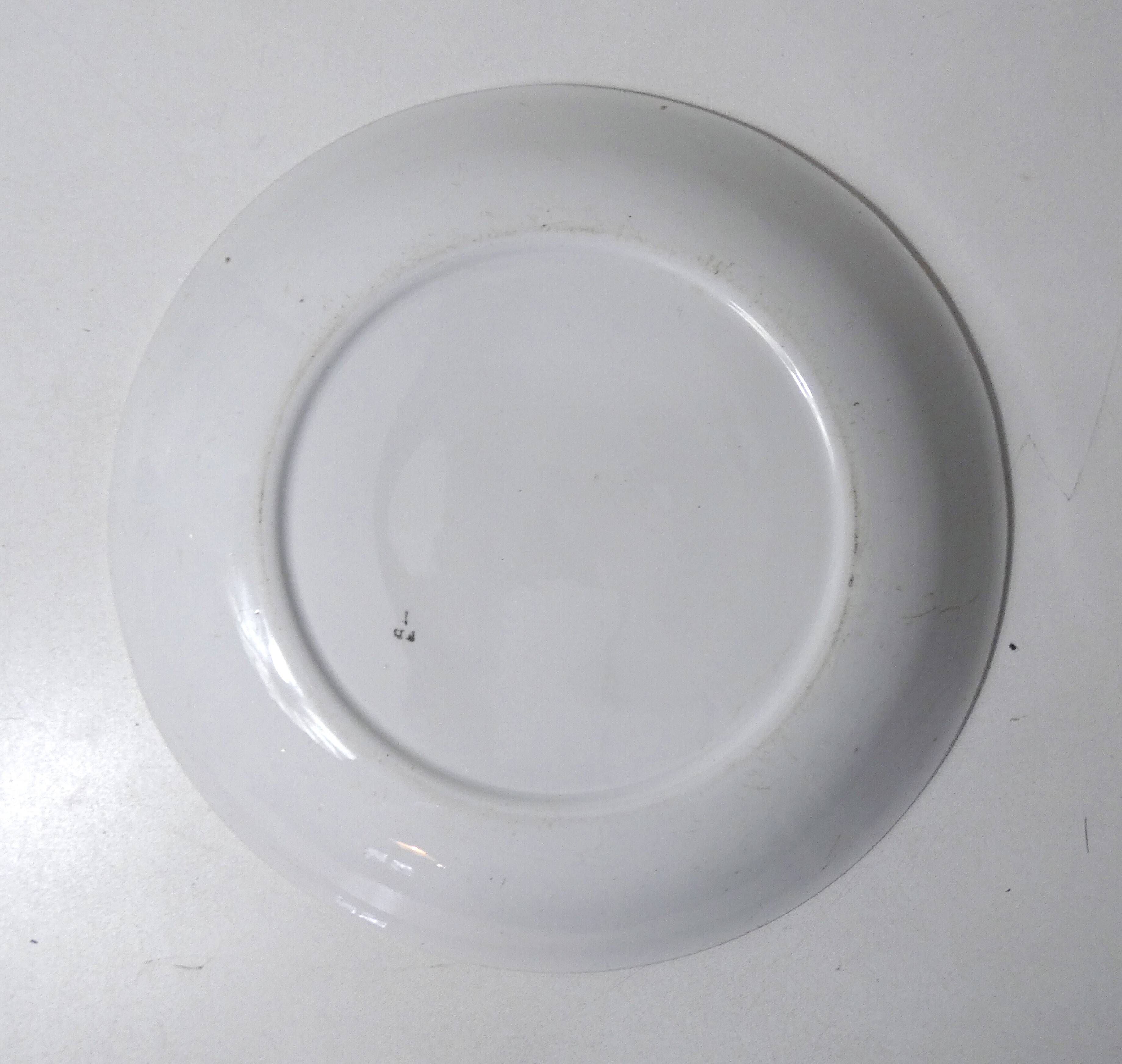 3 old FB Digoin earthenware dishes