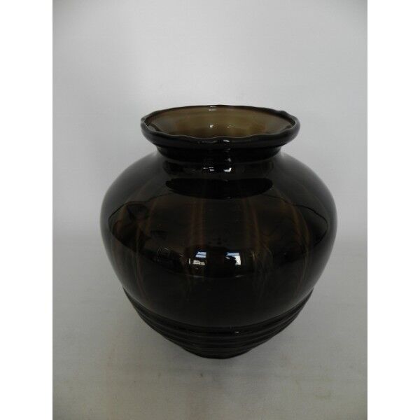Vase brun art déco Doyen