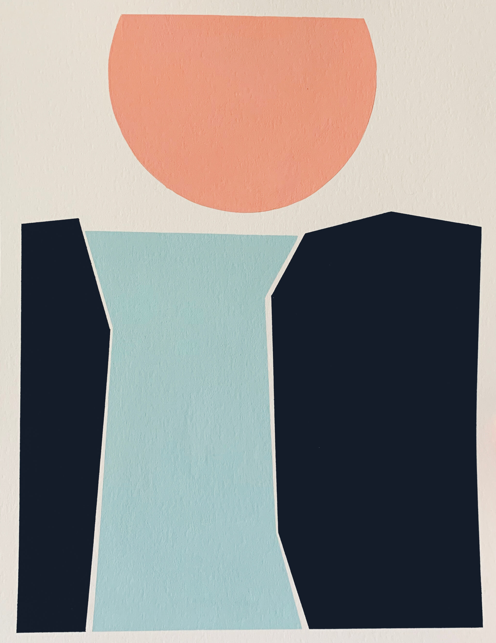 Painting on paper - Waterfall 4