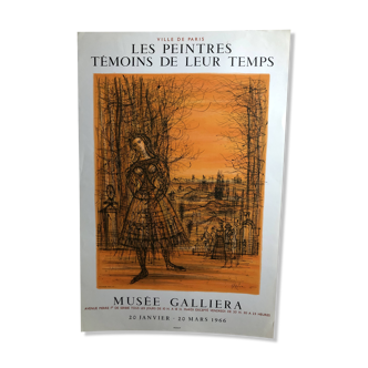 Affiche Les peintres témoins de leur temps Musée Galliera Paris 1966